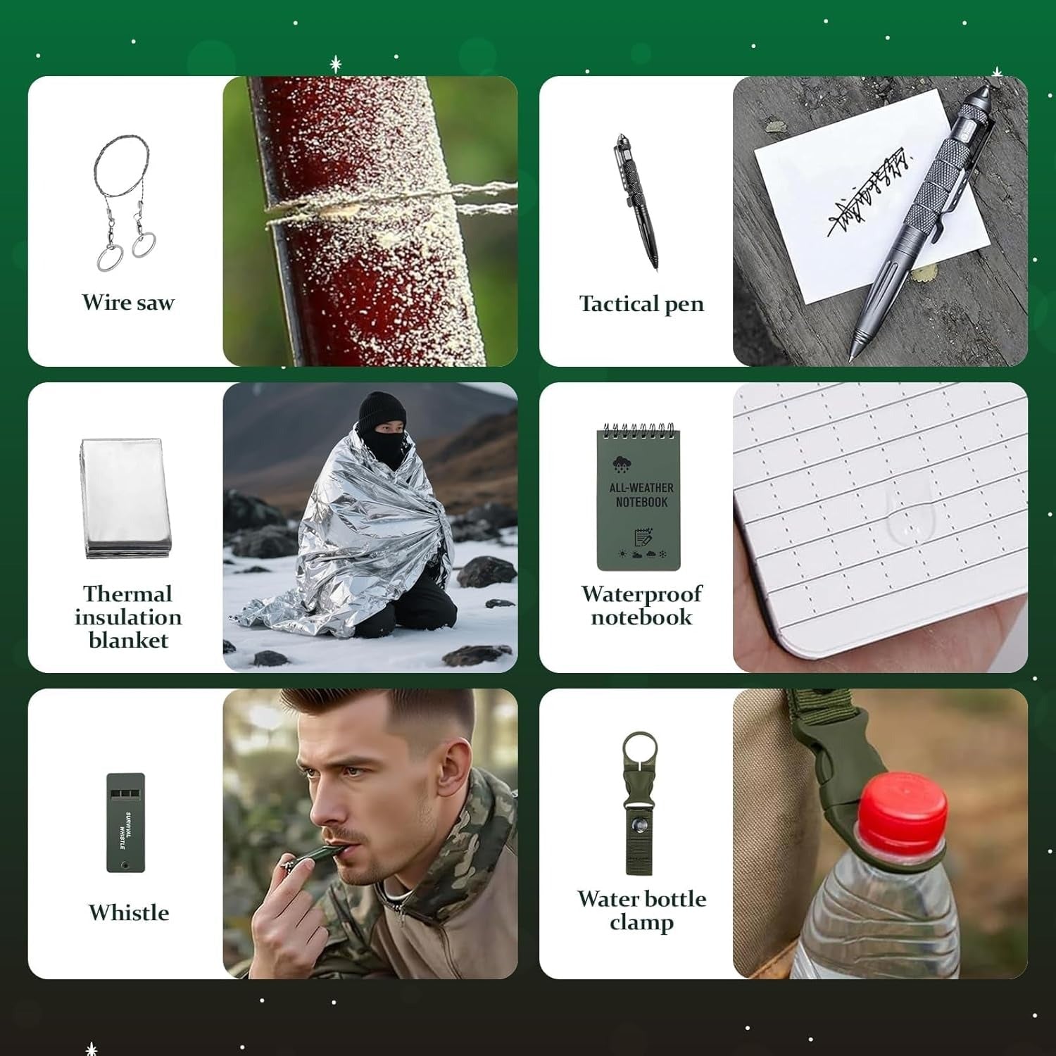 Men's 24-Day Survival Kit Christmas Countdown