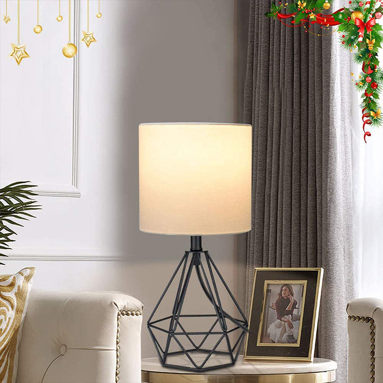 Minimalist Iron Diamond Table Lamp